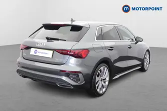 Audi A3 S Line Manual Petrol Hatchback - Stock Number (1679350) - Drivers side rear corner
