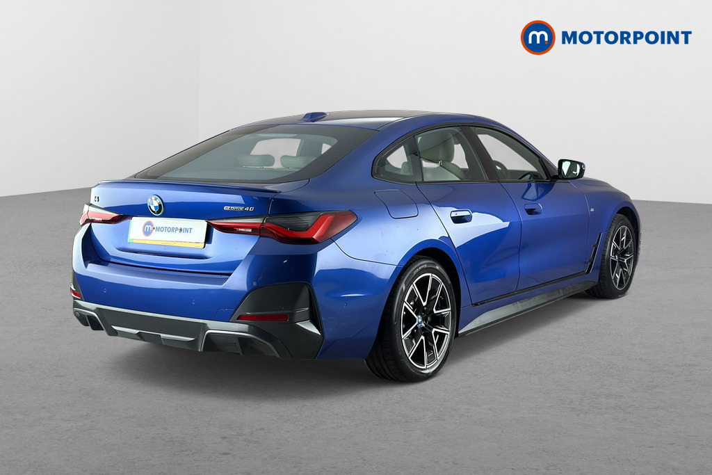 BMW I4 M Sport Automatic Electric Hatchback - Stock Number (1688287) - Passenger side rear corner