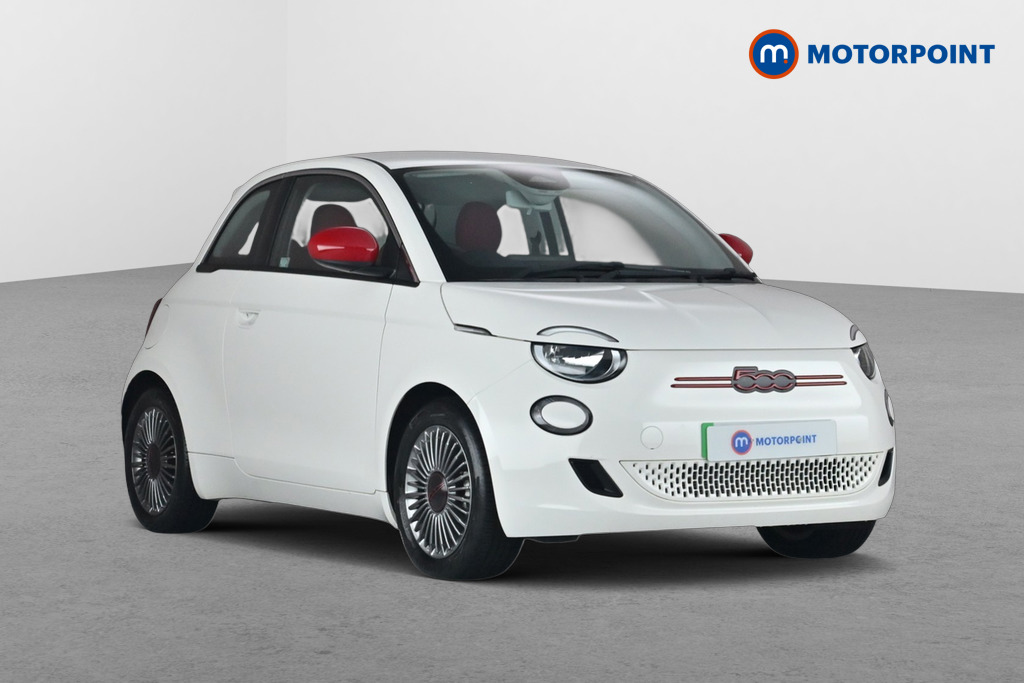 Fiat 500 RED Automatic Electric Hatchback - Stock Number (1692485) - Drivers side front corner