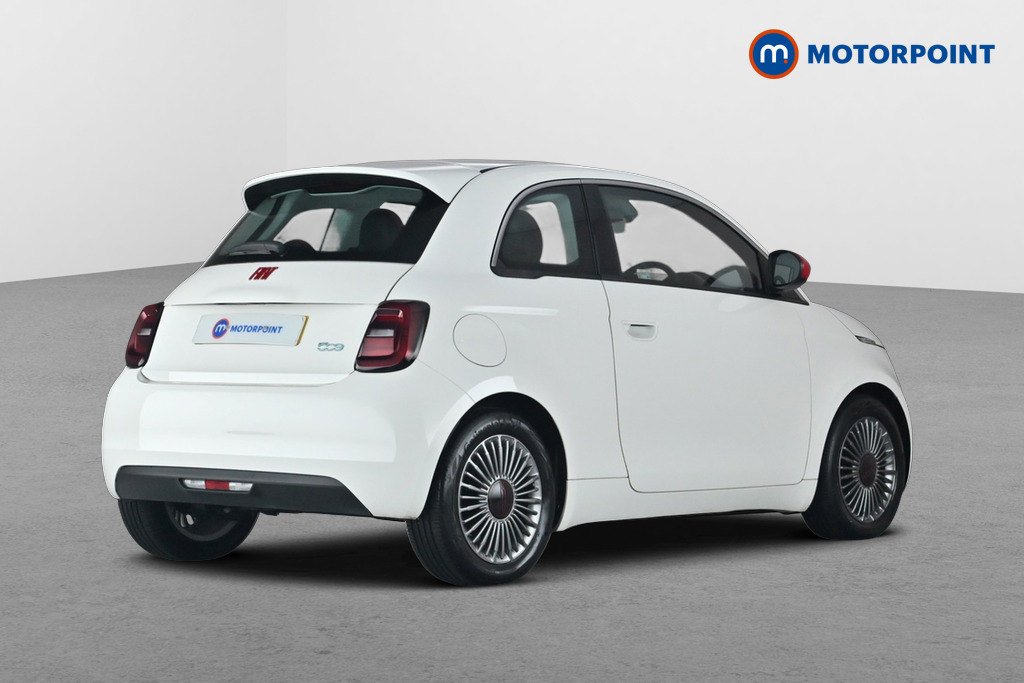 Fiat 500 RED Automatic Electric Hatchback - Stock Number (1692485) - Passenger side rear corner